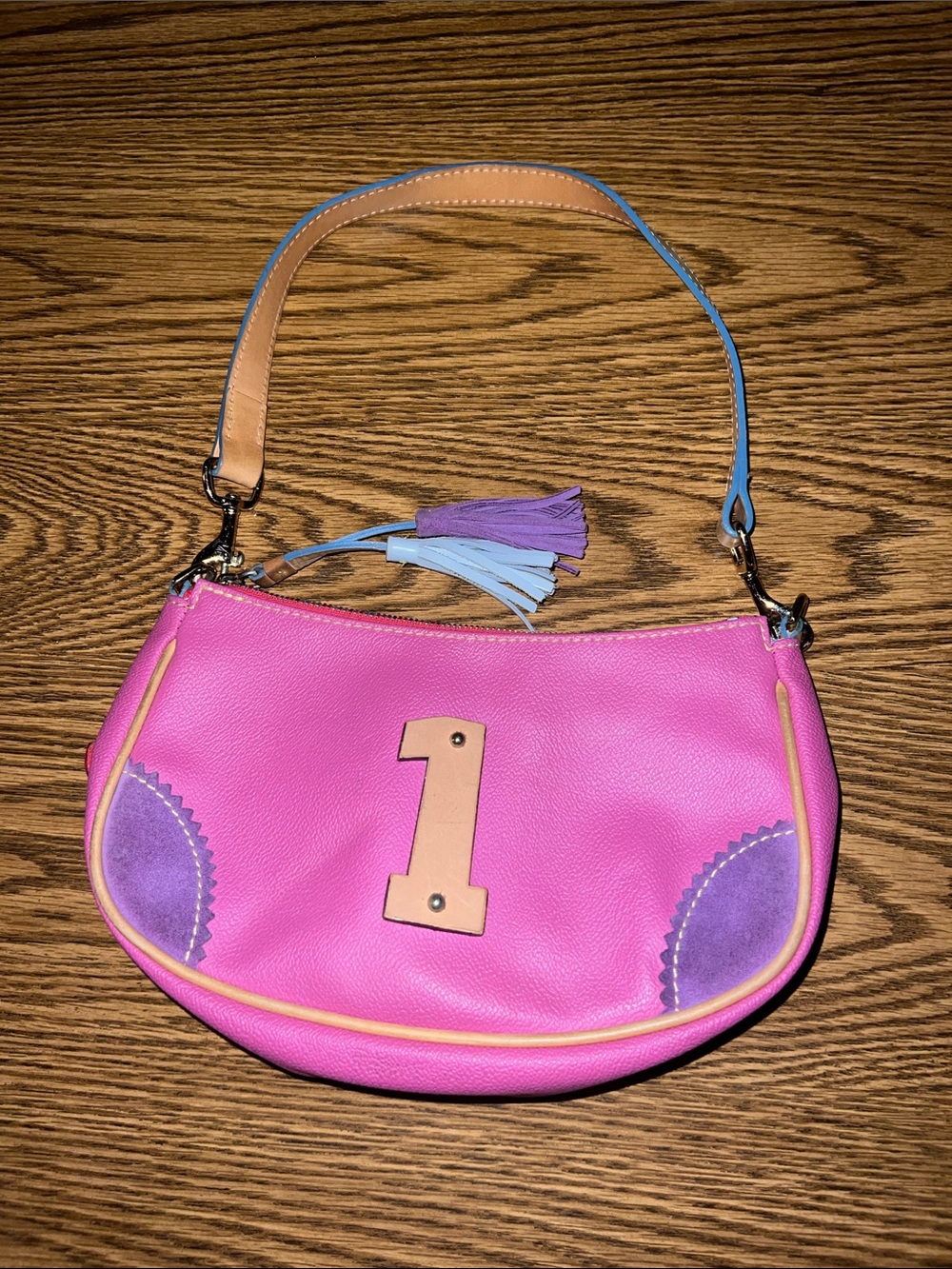 Dooney and Bourke Lindsay Lohan charm Y2K Leather Bag Vintage - Picture 2 of 9